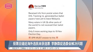 投票日逼近海外选民未获选票  李静霖促选委会解决问题【2022.11.12 八度空间华语新闻】