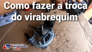 #Husqvarna143 #Tocadovirabrequin  Como fazer a troca do virabrequim Roçadeira 143cc Husqvana