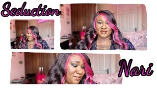 HOT PINK MORE LIKE HOT MESS 😩 ❌❌ | Seduction SLP.Nari #pinkwig #longhair #wig #wigreview #curlyhair