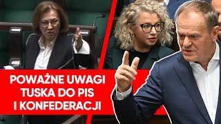 Tusk zwrócił się do PiS i Konfederacji. \