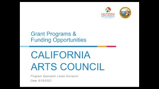 Arts \u0026 Cultural Organizations General Operating Support Program Overview