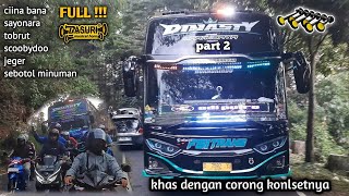 FULL BUS TELOLET BASURI 🔥🔥 (part 2) ngoyod rame rame bus artis asal bansel dengan ciri has corongnya