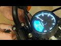 How to install the popular digital motorcycle speedometer on amazon? Universal Tach Install