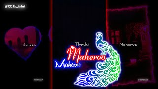 Maheroo Maheroo🖤 | Lofi song status🥀 | Super Nani | #shorts #whatsappstatus
