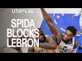 Donovan Mitchell BLOCKED LeBron James | UTAH JAZZ