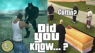 GTA San Andreas Secrets and Facts 35 Blueberry, Easter Eggs, Werewolf, Girlfriends, Coffin Secret