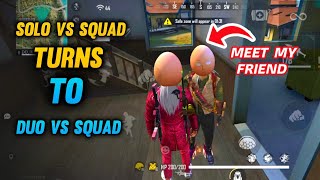 FREE FIRE KANNADA 🎯||SOLO VS SQUAD RANKED MATCH TURNS TO DUO VS SQUAD ⚡||THE DD ⭐||