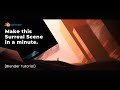 Surreal Scene in a Minute | Sci-Fi Scene | Blender tutorial