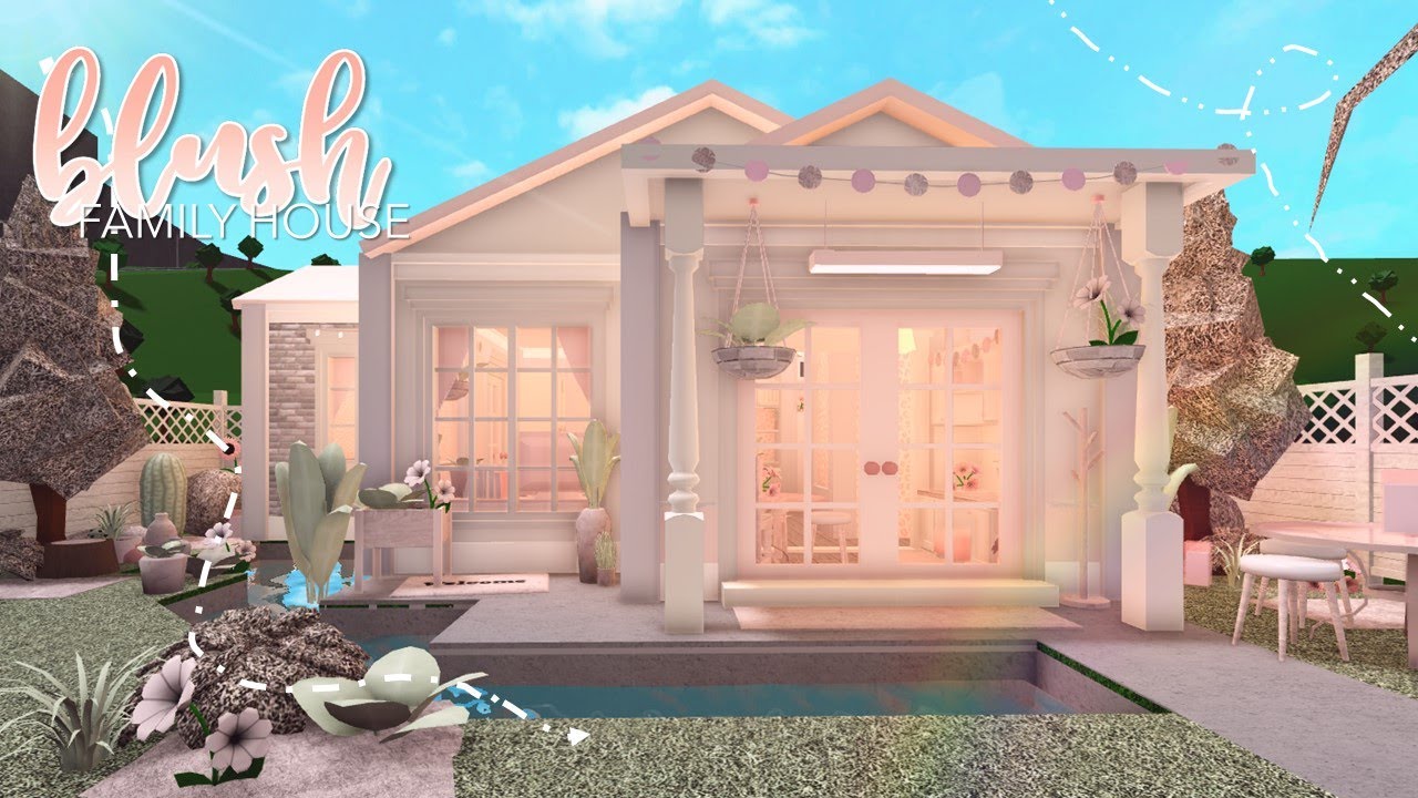 Bloxburg Blush Family House 58k L Tour Speedbuild 笙 Youtube