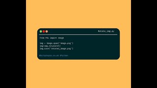 Python PIL - Rotate an image using Python