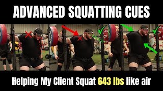 How To Make a Squat Feel LIGHT On Your Back | Advanced Cues \u0026 Mentality