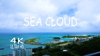 4K Study BGM Nature Relaxing Move Cloud 夏の雲凪