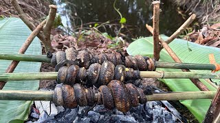 Rắn Bông Súng Nướng Mội Đặt Sản Rừng U Minh Hạ