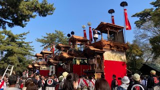 令和4年 武雄神社曳き込み・曳き出し 長尾地区 小迎/市場/下門/馬場/玉貫 武雄神社前夜祭