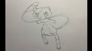 ｜手繪寶可夢圖鑑｜編號151 夢幻 ミュウ Mew｜painting pokémon｜