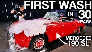 SURPRISING a 94 Year Old Veteran with a Mercedes 190SL Full Detail and Transformation!