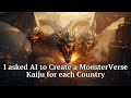 I asked AI to create a MonsterVerse Kaiju for each Country (Midjourney 5.2)