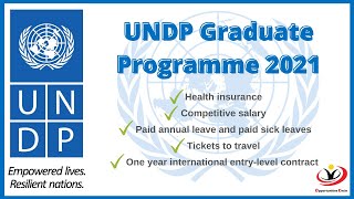 Want to work abroad after graduation? | Paid Job | UNDP Graduate Programme | Fully Funded