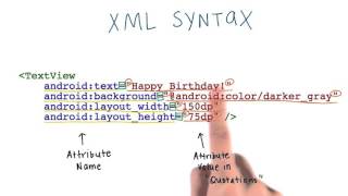 learn android application development for beginners-Xml Syntax-8