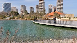 New Nizami Ganjavi Park in Baku - old Lunapark - Walking Tour (January 30, 2022)  Azerbaijan 4K Walk