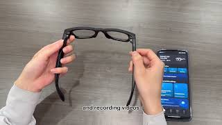 Smart Glasses with 8MP Camera Wireless Call Wi-Fi Transfer Outdoor Sunglasses Audio Record AI Camera