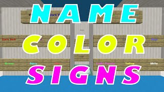 Name Color Signs in Minecraft! [Bukkit/Spigot/Paper 1.17.1]