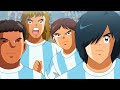 el ARBITRO juega CONTRA ARGENTINA - Capitán Tsubasa Cap 15