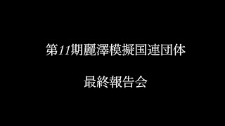 第11期麗澤模擬国連団体　最終報告会