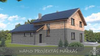 Vieno aukšto su mansarda gyvenamasis namas - Markas | NPS projektai - namų projektavimas, statyba