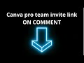 Canva pro team invite link