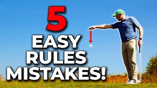 5 golf rules mistakes that WILL cost you a penalty shot!