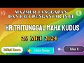 Mazmur Tanggapan Hari Raya Tritunggal Maha Kudus, 26 Mei 2024 Edisi Baru, Tahun B || Lilian Sinaga