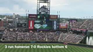 Chicago whitesox vs Colorado Rockies July 9 2017 Kyle freeland no hitter into the 9th