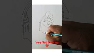 💔Sad Drawings💘How To Draw a Sad Girl#sad #sadstatus #sadgirl #drawing #artwork #art #viral