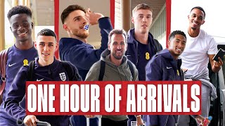 ONE HOUR of England Players Getting Out Of Cars, Fist Bumping \u0026 Saying 'Alright?' 👊 | Arrivals 2024