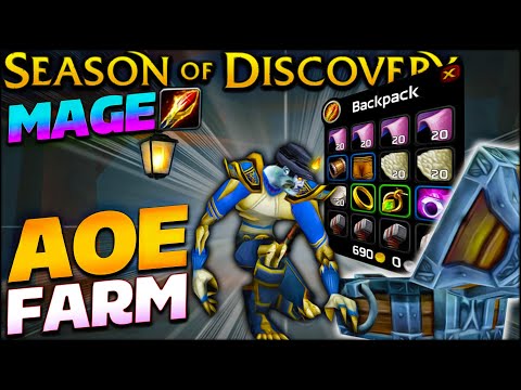 How I Made 300 Gold in 10 Hours - Season of Discovery Mage AoE Gold Guide - Classic WoW