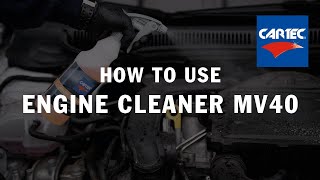 How to use Cartec Engine Cleaner MV40?