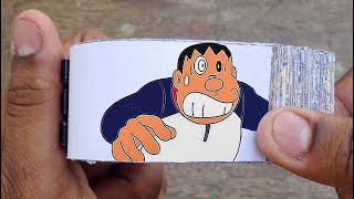 Doraemon Cartoon Flipbook #35 | Scared Gian Flip Book | Flip Book Artist 2022