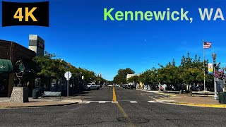 Downtown Kennewick, WA Driving Tour in Fall 2023.