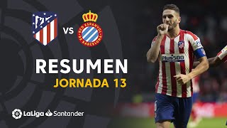 Resumen de Atlético de Madrid vs RCD Espanyol (3-1)
