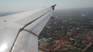 Air Asia A320 landing in Vientiane, Laos