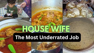 HOUSE WIFE - The Most Underrated Job || Bhai ny ki Dawat || Degi Korma Recipe || Foodiebajivlogs