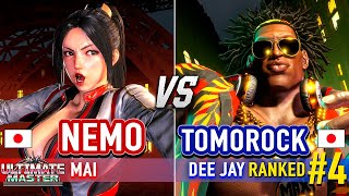 SF6 🔥 NEMO (Mai) vs TOMOROCK (#4 Ranked Dee Jay) 🔥 Street Fighter 6 High Level Gameplay