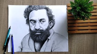 Pencil Drawing | P. PADMARAJAN | by Jishma