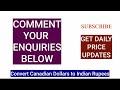 1 cad to inr convert canadian dollars to indian rupees rates today 28 june 2024