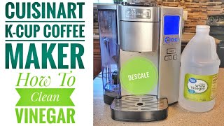 HOW TO DESCALE CLEAN Cuisinart K-Cup Coffee Maker Single Serve SS-10