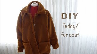 How To Make A Teddy/Fur Coat || Part 2