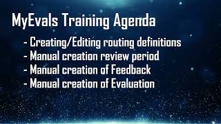 April 2022 myEvals Overview