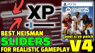 MOST REALISTIC Sliders on Heisman - College Football 25 Settings