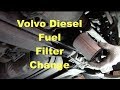 Volvo XC70 D4 Diesel fuel filter change.